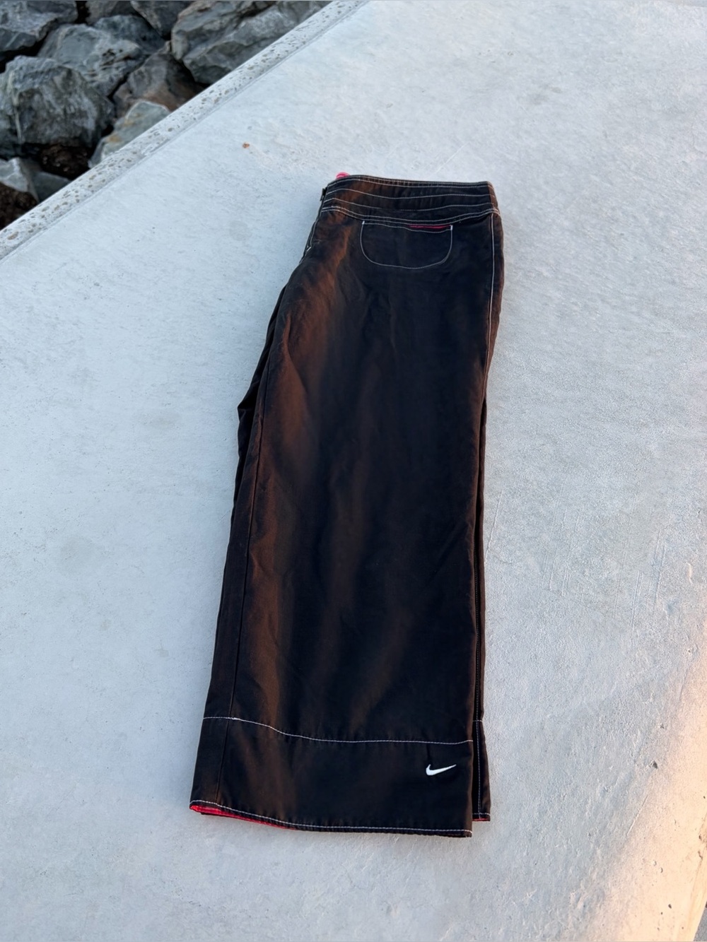 Vintage Y2K Nike Utility Capris with Embroidered Nike Swoosh Logo